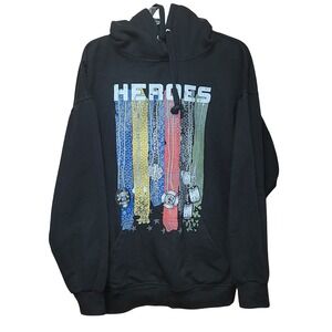 Jon Lauren Heroes Men Graphic Sweatshirt XL Streetwear Layer Athleisure Y2K 00"s